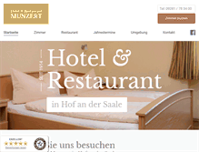 Tablet Screenshot of hotel-munzert.de